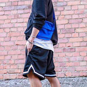 Pantalones cortos de malla de calle alta a la moda de verano para hombre, cintura elástica de algodón transpirable de secado rápido, diseño de sublimación impreso con cordón - Product Image 5