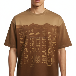 T-shirt Homme Oversize à Épaules Tombantes Séchage Rapide Respirant Personnalisable OEM Vente en Gros - Product Image 3