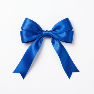 Ruban en satin bleu simple face de 12 mm en gros pour cartes d'invitation, cadeaux de remerciement, bouquets, nœuds de salon, couture, décoration et artisanat - Product Image 1