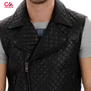 เสื้อกั๊กหนังผู้ชายไซส์ใหญ่ ระบายอากาศได้ดี สำหรับฤดูใบไม้ร่วง คุณภาพสูง ผลิตอย่างมืออาชีพ ราคาสมเหตุสมผล - Product Image 6