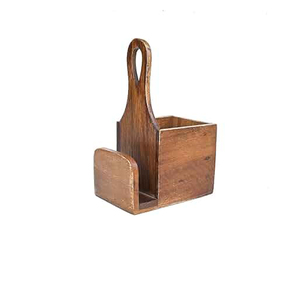 Luxury Wooden <b>Kitchen</b> Organizer <b>Caddy</b> with Multi Use Compartments for Everyday Storage - Product Image 3