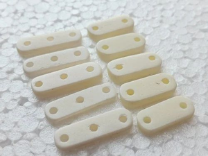 Separadores de Hueso de Búfalo Blanco Natural de 4 Agujeros, Hechos a Mano, Conector de Joyería Multihilo, Suministros para Gargantillas Tribales, Fornituras Étnicas - Product Image 2