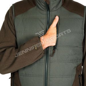 Chaleco de Caza Cómodo para Hombre, 100% Algodón, Tela de Lona, Dos Colores, Acolchado, con Ajuste Seguro y Bolsillos de Almacenamiento - Product Image 3