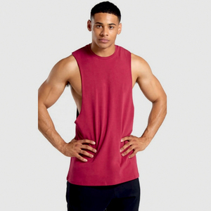 Camiseta sin mangas para hombre, ropa de gimnasio, alta calidad, transpirable, color sólido, para fitness, venta al por mayor. - Product Image 1