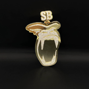 Colgante Unisex Hip Hop Cristiano de Aleación con Diamantes de Imitación Estilo Callejero Grand Monarch - Product Image 1