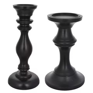 Support de bougie en bois élégant et décoratif pour les projets d'hôtellerie et de banquets - Product Image 1