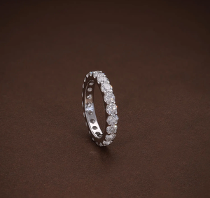 Bague de fiançailles vintage en diamant de laboratoire, argent 925, certifiée IGI, bijoux pour cadeaux d'anniversaire et de mariage - Product Image 5