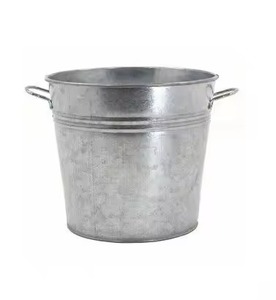 Jardinière extérieure galvanisée, pot à fleurs en métal durable, conteneur décoratif, décoration de jardin et de balcon - Product Image 6