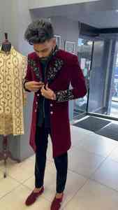 Traje de Boda Premium para Hombre, Salwar Kameez, Estilo Indio Pakistaní, Diseño Real, Sin Arrugas, Protección Solar - Product Image 2