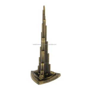 Metal Overseas Statue of Burj Khalifa Dubai Table <b>Top</b> Decor 13 CM Durable Washable India Supplier - Product Image 5