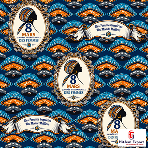 Tela Africana con Estampado de Cera, Día Internacional de la Mujer 8 de Marzo, Textil Ankara Personalizado, Fabricante OEM ODM, Proveedor Mayorista - Product Image 5