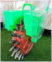 Machine à semer et à fertiliser le maïs à deux rangées à poussée manuelle à 20 pointes