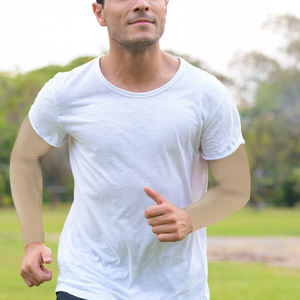 Mangas de Compresión para Brazos con Diseño Nuevo, Logotipo Personalizado, Ajuste Ajustable, Color Sólido, Antideslizantes, de Alta Calidad, para Béisbol - Product Image 6