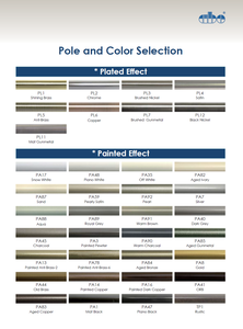 Juego de barras para cortinas con extremos de bola metálicos y soportes - Product Image 4