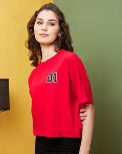 Camiseta de Manga Corta con Cuello Redondo para Mujer, 100% Algodón, Tejido Transpirable, Personalizable con Logotipo, Venta al Por Mayor de Fábrica - Product Image 2