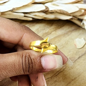 Vintage Design Boho <b>Citrine</b> <b>Rings</b> Boho Brass <b>Rings</b> Women 18k Gold Plated Minimalist Geometric Starburst Jewelry Wholesale/OEM - Product Image 2