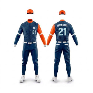 Conjunto Completo de Uniforme de Béisbol para Hombre, Tela Transpirable, Diseño Ligero, Ideal para Entrenamiento Deportivo al Aire Libre y Rendimiento en Equipo - Product Image 1