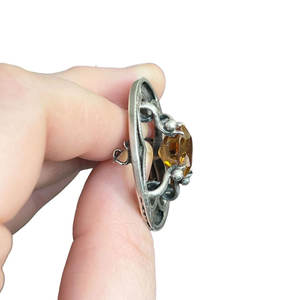 Broches Escoceses de Ágata con Grabado de Plata y Cuarzo, Diseño de Plaid, Antiguos y Personalizables, para Vestir con el Tartán Escocés - Product Image 3