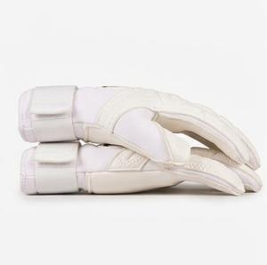 Guantes de Portero de Fútbol Subhay, Completamente Blancos, de Cuero, Antideslizantes, con Cierre de Velcro, Unisex, para Deportes - Product Image 4