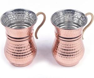 Mug élégant en cuivre pur pour Moscow Mule, idéal pour les boissons de fête et comme article cadeau, accessoire de bar à prix abordable - Product Image 2