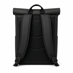 Sac à dos SOREN à fermeture roll-top 20-39L en matériaux recyclés, sac à dos minimaliste pour ordinateur portable avec fermeture à boucle et bretelles - Product Image 4