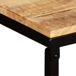 Banco de madera de mango macizo 43,3 "x 13,8" x 17,7 "para muebles para el hogar - Product Image 5