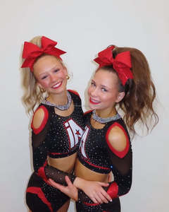 Recién llegado, uniformes de porristas verdes personalizados para mujer, traje de líder de porristas con estampado de diamantes de imitación - Product Image 6