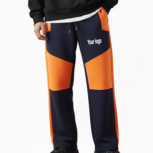 Pantalones Deportivos Personalizados con Bloques de Color, Pantalones de Chándal de Felpa de Algodón Grueso, Pantalones Deportivos con Paneles, Pantalones Deportivos Urbanos, Pantalones Deportivos Premium para Hombre - Product Image 3
