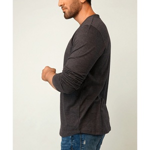 Camiseta Formal de Manga Corta con Cuello Redondo y Bordado de Letras, 100% Algodón, para Hombre, Marca Personalizada TS-317, Venta al Por Mayor - Product Image 2