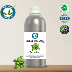ISO Certified 5 KG Sweet Basil <b>Essential</b> <b>Oil</b> Natural Pure Ocimum Basilicum Herbal <b>Oil</b> - For Skincare & Hair Growth - From India - Product Image 6