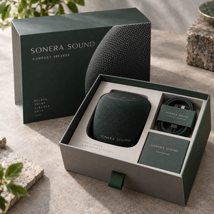 Boîte d'emballage coulissante compacte pour haut-parleur SONERA personnalisé - Product Image 1
