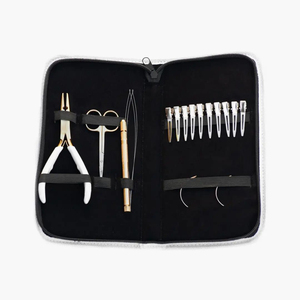 2026 New Style Waterproof Hair Extension Tools Kit Stainless Steel Beads Remover <b>Crimp</b> Pliers Hair Cutting & Styling <b>Set</b> - Product Image 2