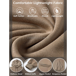 Sudaderas con Capucha Personalizadas con Logotipo, Sudaderas de Alta Calidad, Estilo Urbano, Holgadas, Vintage, Lavadas, de Algodón Grueso para Hombre - Product Image 5