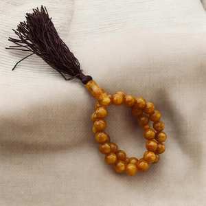 Cuentas de Oración Islámicas Hechas a Mano, Resistentes al Agua, de Resina Fundida, Misbaha, Tasbih, Regalo de Ramadán y Eid, Decoración para el Hogar, Figura Circular de Ángel - Product Image 4