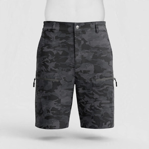 Pantalones Cortos Cargo de Lona para Hombre, Cintura Media, Cierre Elástico, Bolsillos de Secado Rápido, Estilo Casual, Largo Bermuda - Product Image 2
