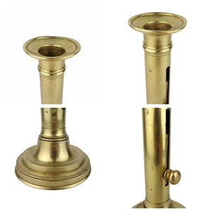 <b>Antique</b> <b>Brass</b> Candle Holder Vintage Adjustable <b>Brass</b> <b>Candlestick</b> Chamber <b>Candlestick</b> for Indoor and Outdoor Decoration - Product Image 3