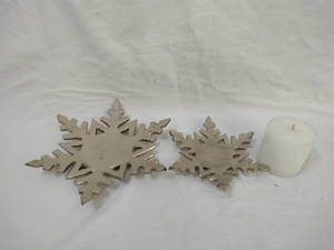 Adorno de Metal con Forma de Copo de Nieve Navideño Tradicional, el Más Vendido de RTS, Decoración para Mesa de Navidad, Figura Ecológica, Regalo Navideño - Product Image 3