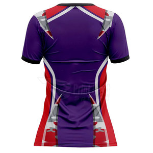Factory Direct Sales Short Sleeves V-Neck Softball <b>Shirts</b> New Style Sport Wear V-Neck Softball <b>Shirts</b> - Product Image 4