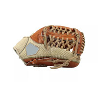 Guantes de Béisbol para Adultos con Palma de Cuero Suave, Costuras Resistentes y Correa de Muñeca Ajustable para Entrenamiento de Béisbol al Aire Libre