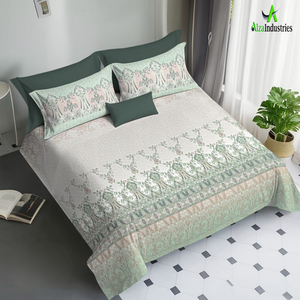 Ensemble de draps en coton pur de qualité supérieure, taille king, avec housses d'oreiller | Literie de qualité hôtelière sans couture pour un confort en vrac et luxueux - Product Image 5