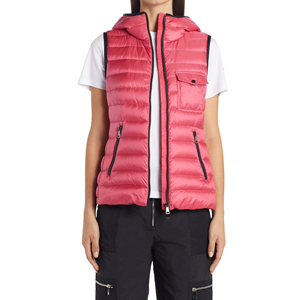 Chaleco acolchado con logo personalizado para mujer, sin mangas, talla grande, transpirable, de color sólido, nuevo estilo. - Product Image 1