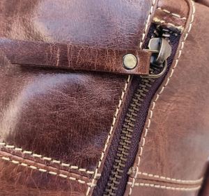 Sac de voyage mini en cuir véritable pleine fleur Crazy Horse fait main pour le week-end et les nuits - Product Image 6