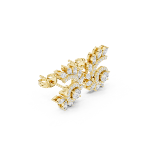 GRA Certificate 925 Sterling <b>Silver</b> VVS Diamond Iced Out Stud Earrings - Product Image 3