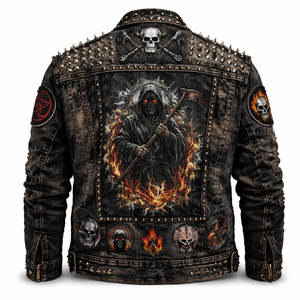Veste de combat cloutée pour hommes, commande en gros, options personnalisées disponibles - Fabricant OEM et fournisseur direct d'usine - Product Image 2