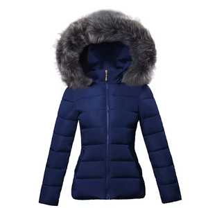 Unisex Winter <b>Light</b> Blue <b>Puffer</b> <b>Jacket</b> Front Stand Collar Zipper Closure Casual Windproof Breathable Lightweight Fleece 100% - Product Image 4