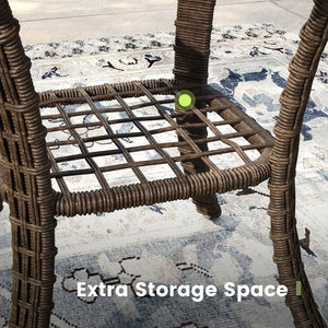 Grupo de asientos de sofá de ratán para exteriores de 7 piezas para juegos de jardín - Product Image 6
