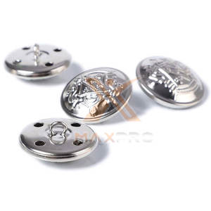 อุปกรณ์ตกแต่งชุดพิธีการราคาส่งถูก กระดุมเหล็กคุณภาพดีสำหรับชุดพิธีการ - Product Image 3