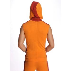 2021 Custom Made <b>Men's</b> <b>Sleeveless</b> Gym <b>Hoodie</b> 100% Cotton Muscle Workout Tank Top Embroidered Printed Pattern Summer Wholesale - Product Image 4
