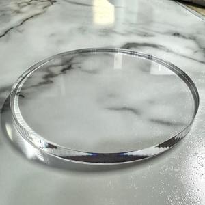 Acrylic Coasters Set Clear Transparent Drink Coasters for <b>Table</b> <b>Protection</b> - Product Image 2