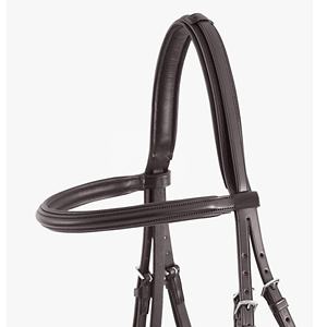 Brida de caballo de filete suave anatómica Ecuestre para exteriores de cuero italiano de alta calidad personalizable por elección profesional - Product Image 5